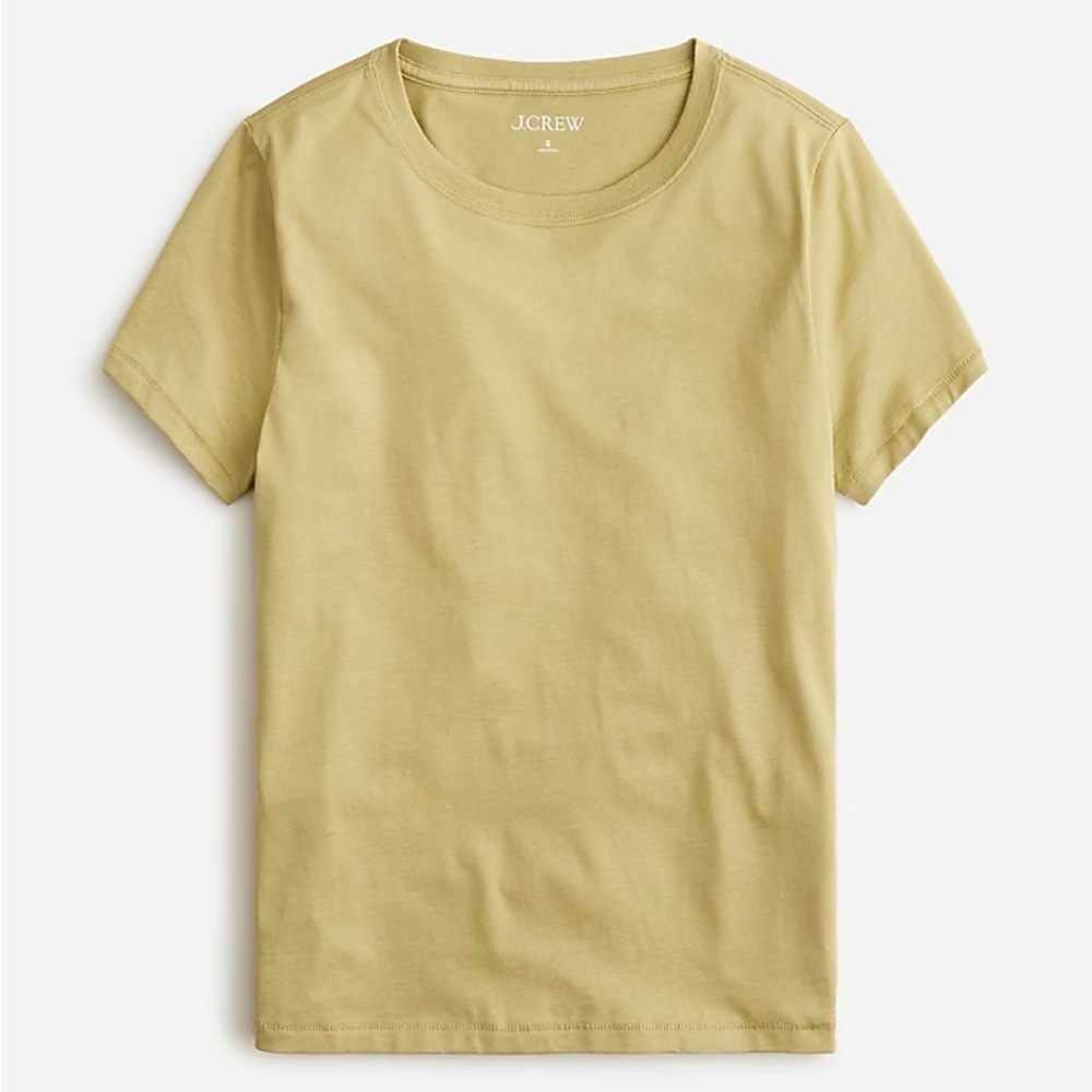 J Crew Pima Cotton Slim-Fit T-Shirt Timbered Khaki